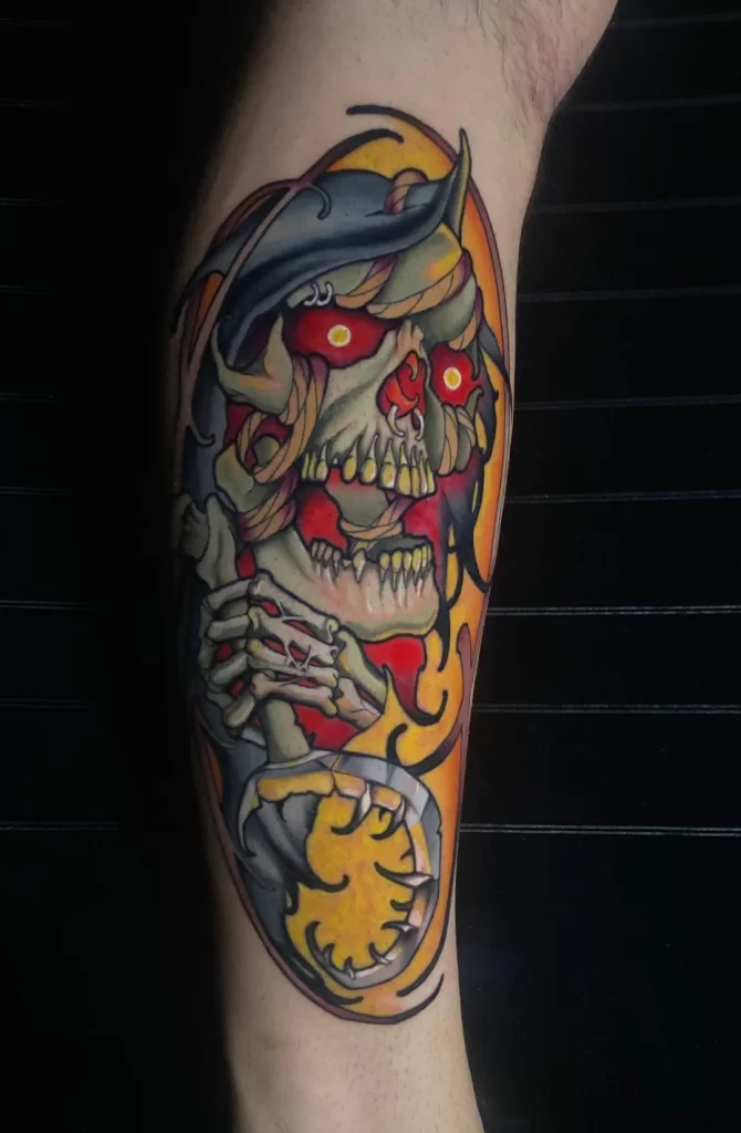 Destinytattoo.cz - neotrad Lebka